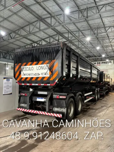 Rodocaçamba Librelato Dolly Rebaixado 2023 Evolution 35 Mts Cúbicos Sem Pneus Lona Fácil.