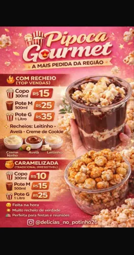 Pipoca gourmet 