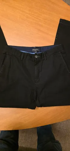 Calça masculina sarja preta, Banana Republic original