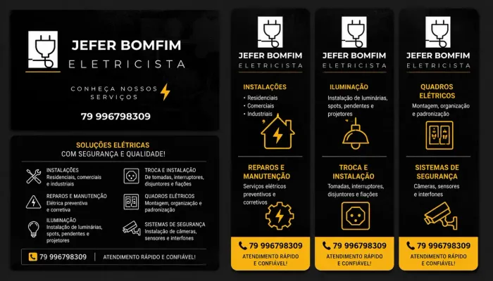 Trabalho com serviços de eletricista e circuitos de casa 