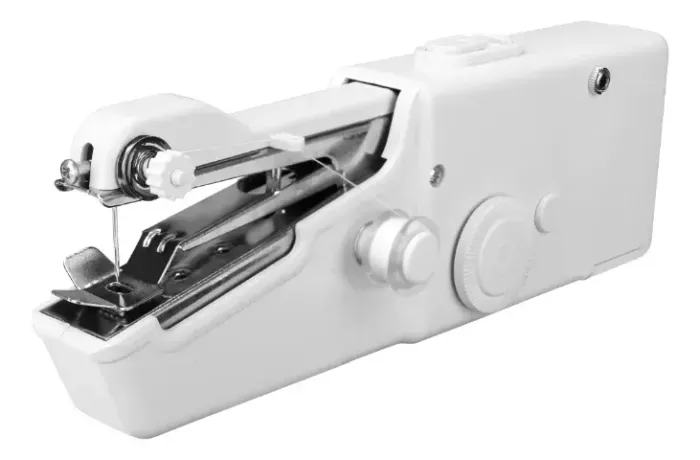 Máquina De Costura Portátil Costuras Rápidas Reparos Sem Fio Cor Branco