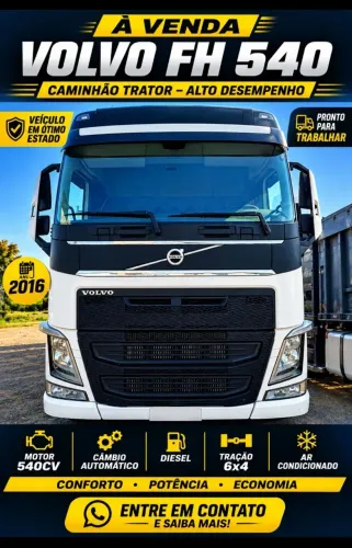 Volvo FH 540 6x4 Diesel Tractor Branco