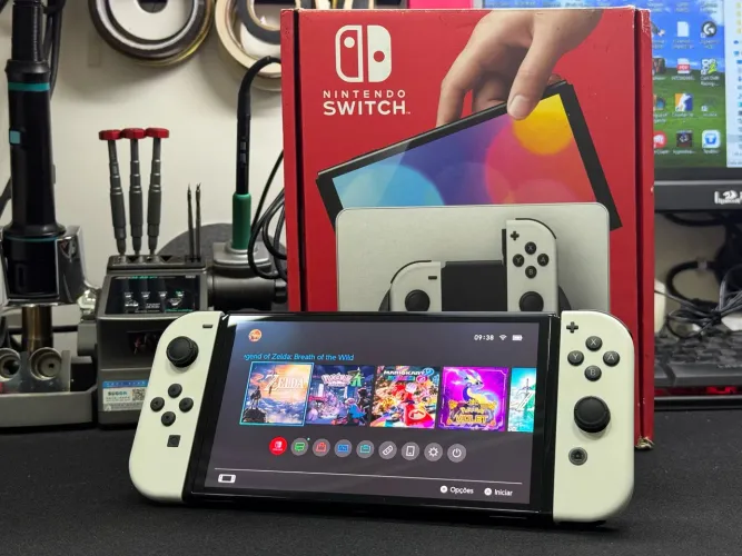 Nintendo Switch Oled Desbloqueado +SD128GB