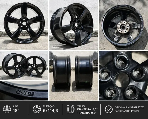 Rodas Originais Nissan 370Z - Aro 18 | Enkei 5X114,3