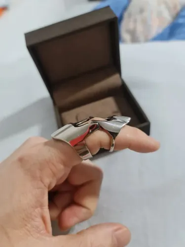 Jóia ouro branco 18k nobre design único personalizado coleção pessoal