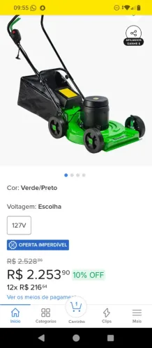 Vende-se um cortador de grama elétrica 