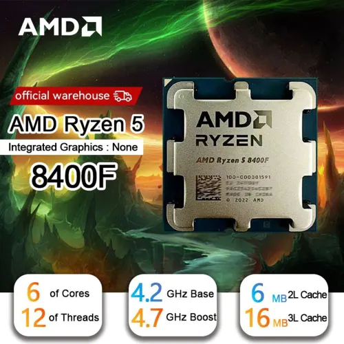Processador AM5 | Ryzen 5 8400F | OEM | Novo
