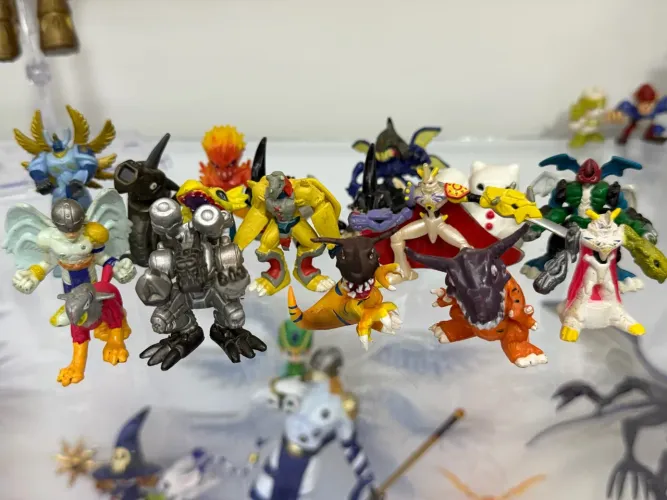 Digimon Bandai Mini Figures Vintage Raros Machinedramon Piedmon
