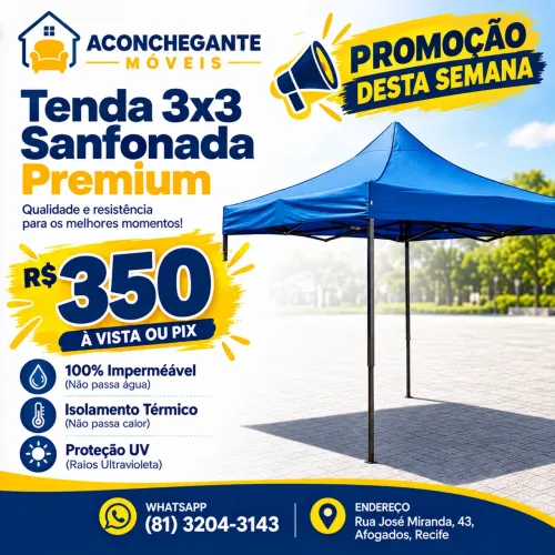 Tenda 3x3 Sanfonda linha premium 