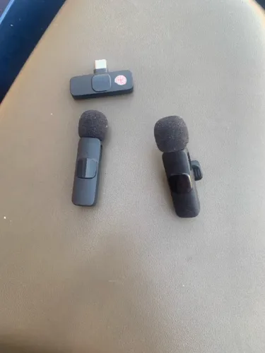 Microfone lapela de gravação