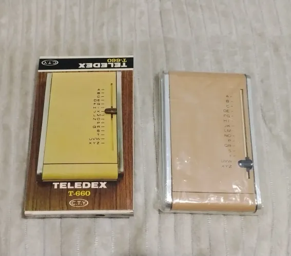 Agenda Telefônica Vintage Teledex T-660 Retrô
