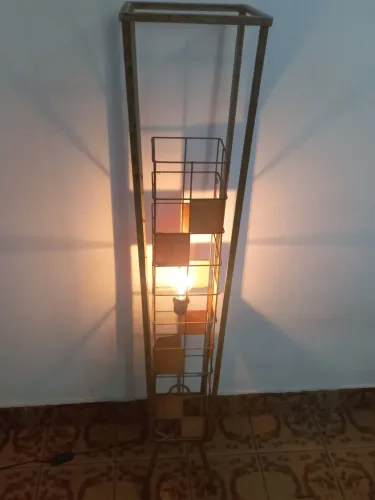 Abajur antigo de chão de ferro 1.20 