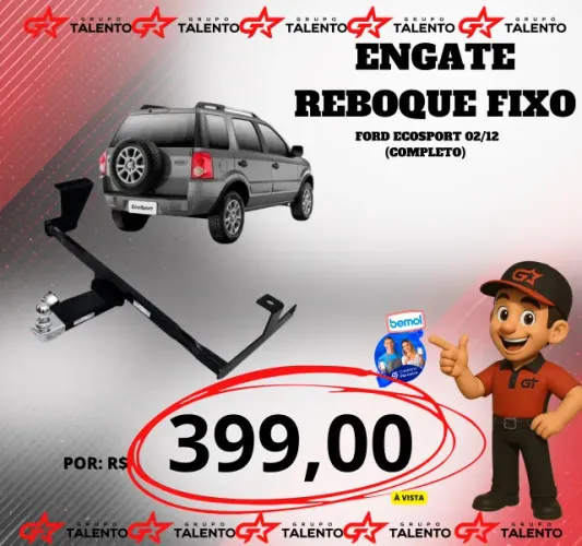ENGATE REBOQUE FIXO FORD ECOSPORT