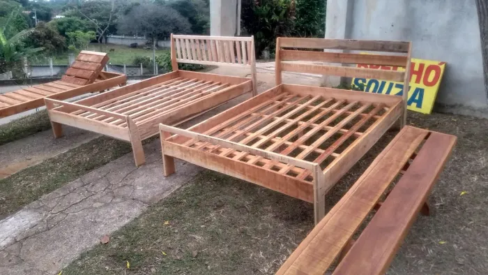 Cama de casal e de solteiro