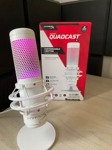 ? MICROFONE GAMER HYPERX QUADCAST S RGB