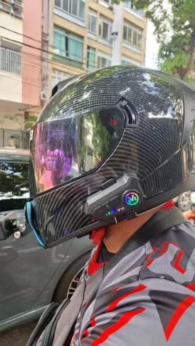 Intercomunicador de Capacete bluetooth com assistente de voz a prova d'água 