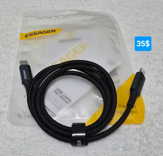 Cabo de carregador de IPhone da Essager original 