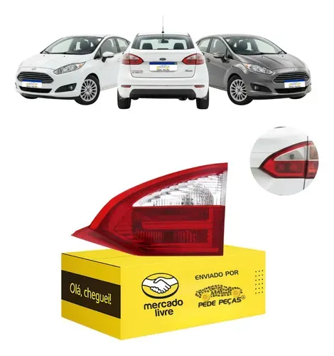 Lanterna Ford New Fiesta Sedan 2014 2015 2016 2017 Tampa Ld Direito/passageiro Cristal