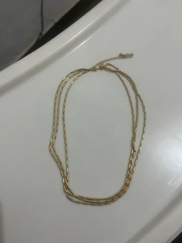 Cordão dourado semi joia