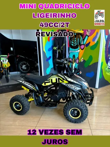 MINI QUADRICICLO LIGEIRINHO 49CC/2T PARTIDA ELÉTRICA EM 12 VEZES SEM JUROS 