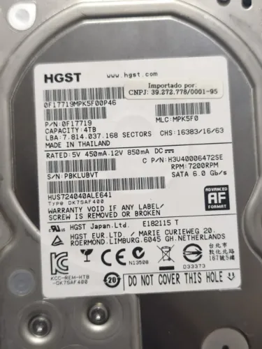 HD HGST 4TB