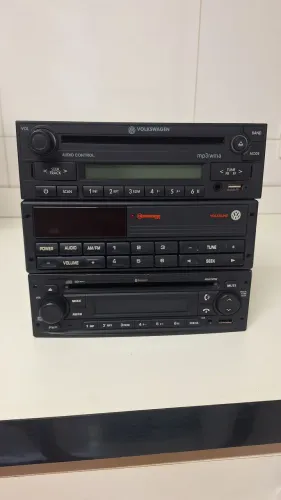 Lote radios vw, gm no estado para reparo