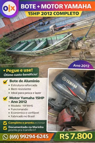 Motor Yamaha mais barco