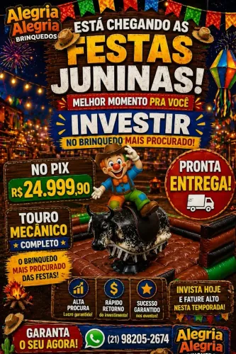 Touro Mecânico pronta entrega