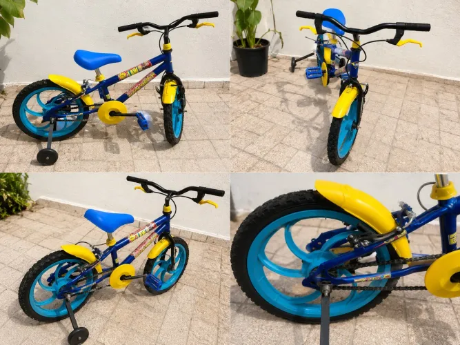Bicicleta Infantil Aro 16 em Excelente Estado - Pronta para Usar