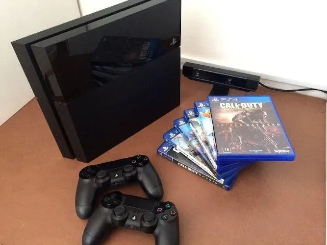 Playstation 4 Desbloqueado+10 jogos + 2 controles /ac trocas /