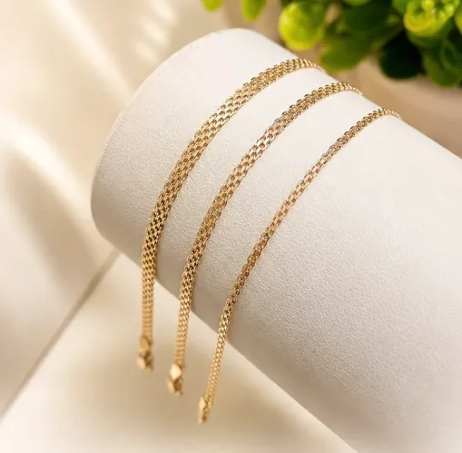 Pulseiras Malha Esteira em Ouro 18k 750