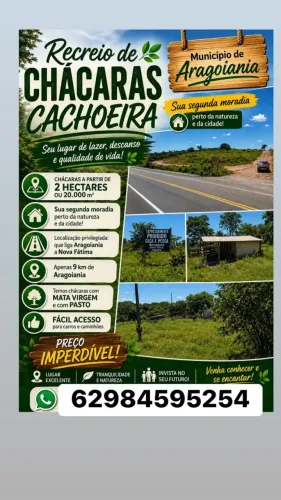 chacaras de 20 mil metros em aragoiania