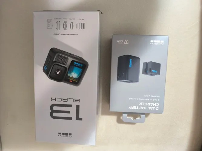 GoPro HERO13 Black + kit original do Carregador Duplo + 2 Baterias Enduro