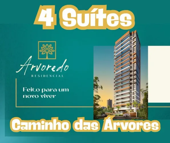 APARTAMENTO à VENDA COM 4 Suítes Em 145M² no Caminho das Árvores