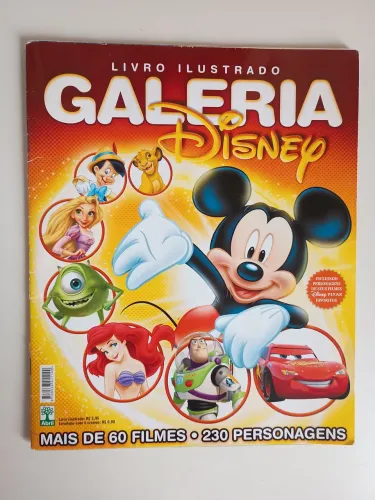 Livro ilustrado galeria Disney completo + figurinhas