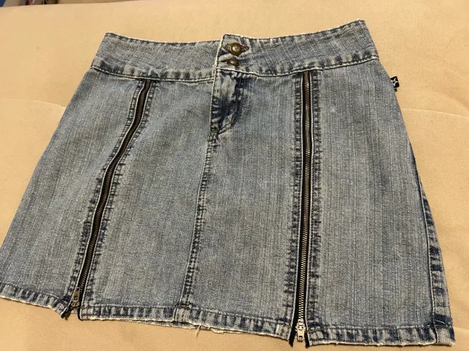 Mini saia jeans