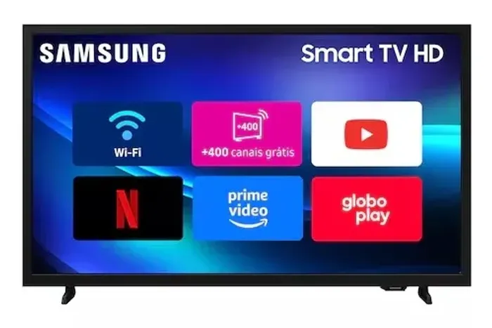 Smart TV 32" HD Samsung H5000F Sistema Operacional Tizen HDR PurColor