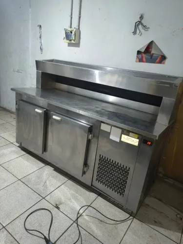 Balcão refrigerado c/condimentadora e controladora digital ENTREGO 220v