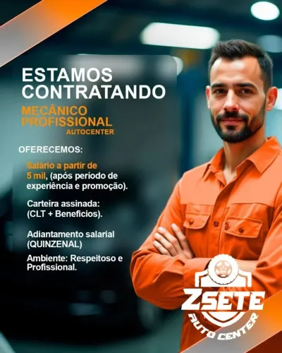 Vaga de emprego Mecânico auto center Itajaí Santa Catarina 