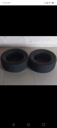 Par de pneus Slick de arrancada 