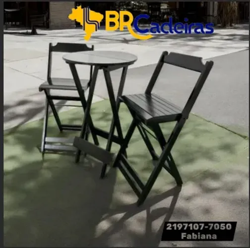 Conjunto Bistro em madeira