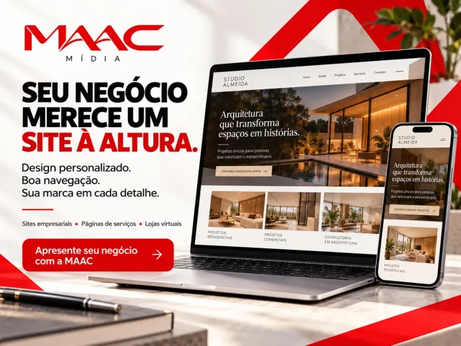 Criação de sites profissionais para empresas e autônomos