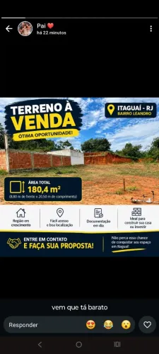 Vento terreno em Itaguaí 