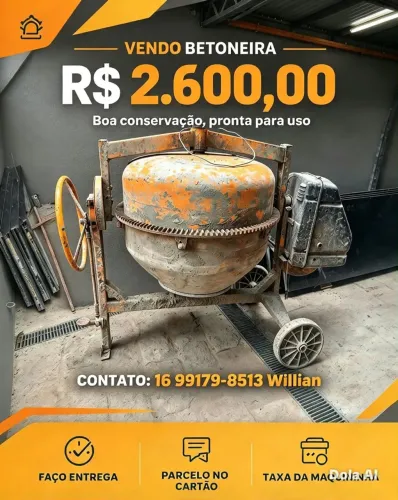 Vendo betoneira