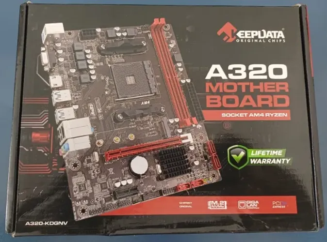 Placa mãe A320 Keepdata (Nova na Caixa)