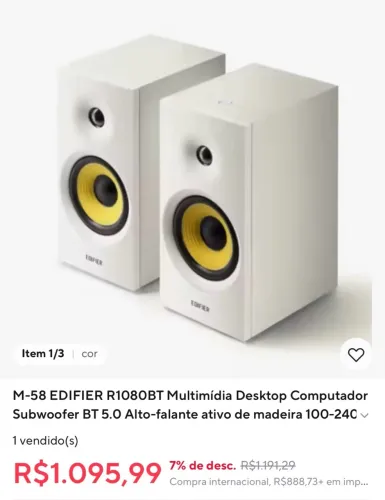 Caixa edifier semi nova