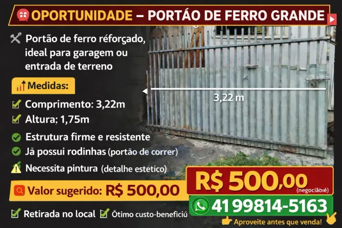 Portao metal