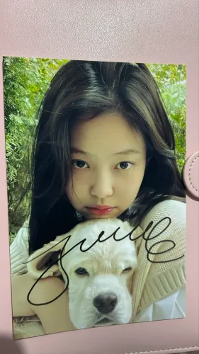 Postcard autografado Jennie (Blackpink)