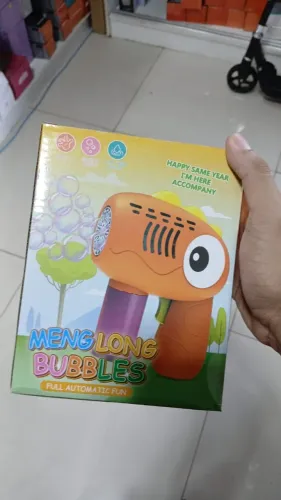 Pistola de bolhas de sabão a pilha