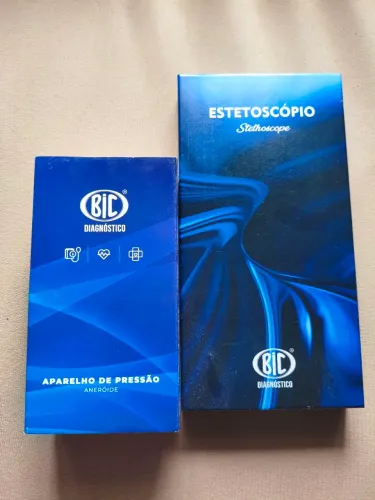 Kit Bic Estetoscópio + Esfigmomanômetro